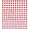 Pearl stickers röd – 420 rödglänsande pärlstickers. Ø4, 5, 6 mm