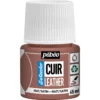 Pebeo Cuir Leather 45 ml läderfärg, färgar även PU läder – Terracotta, matt satin-finish