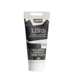 Pebeo Lino Ink 80 ml, vattenbaserad linoleumfärg – Mars Black