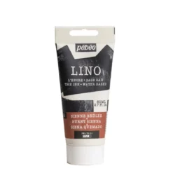 Pebeo Lino Ink 80 ml, vattenbaserad linoleumfärg – Burnt Sienna