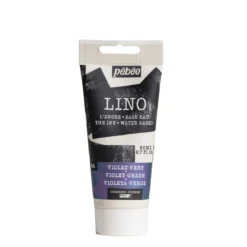 Pebeo Lino Ink 80 ml, vattenbaserad linoleumfärg – Fluorescent Pink