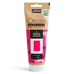 Pebeo Origin Acrylics akrylfärg 120 ml Fluorescent pink 47