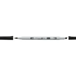 Penselpenna Tombow ABT PRO Dual Brush Pen Black 15 - denna penna är alkoholbaserad