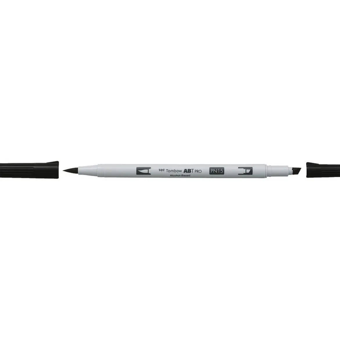 Penselpenna Tombow ABT PRO Dual Brush Pen Black 15 - denna penna är alkoholbaserad