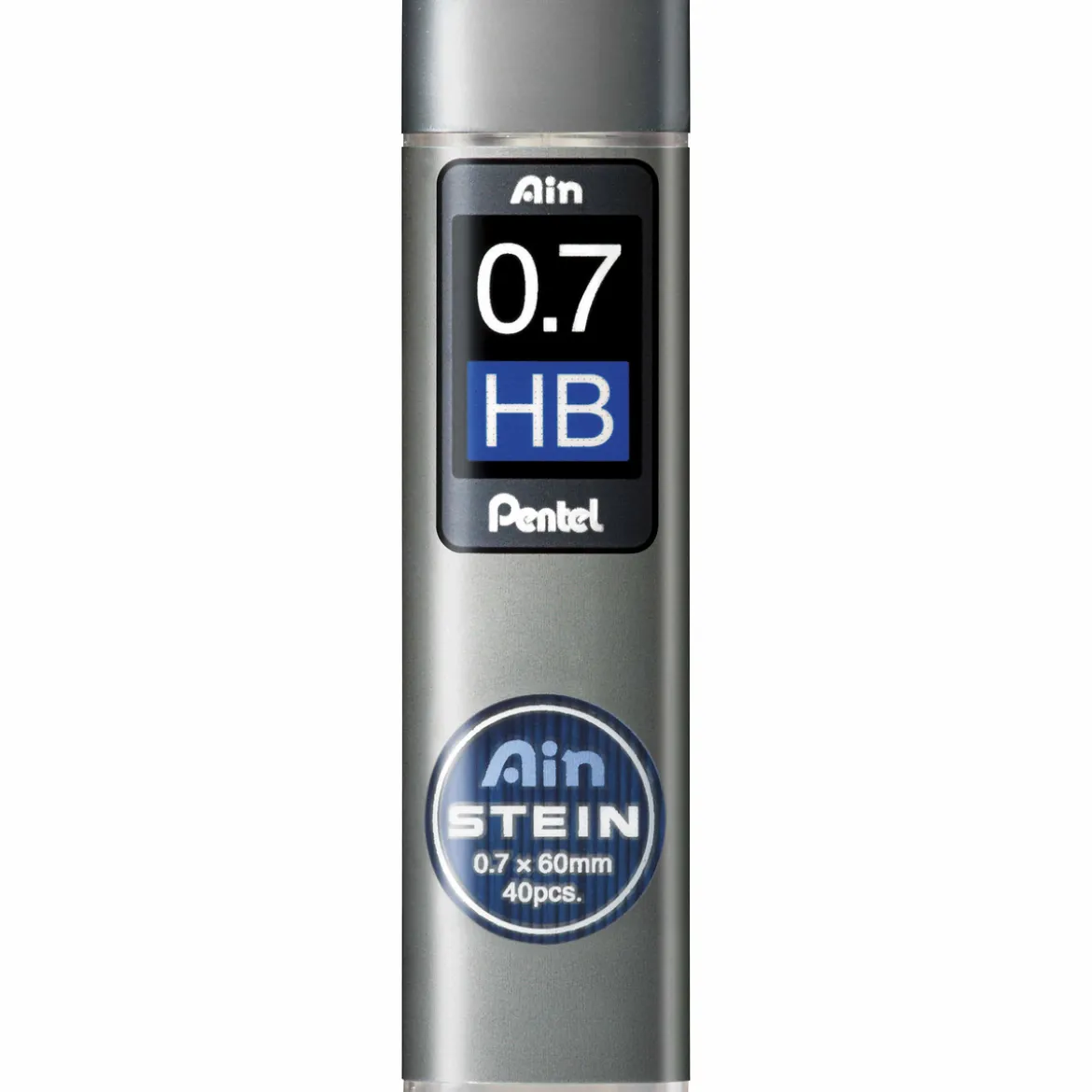 Pentel blyertsstift refill – 0,7 mm HB. Innehåller 40 stift.