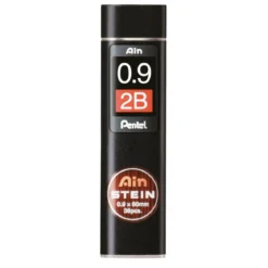Pentel blyertsstift refill – 0,9 mm 2B. Innehåller 36 stift.