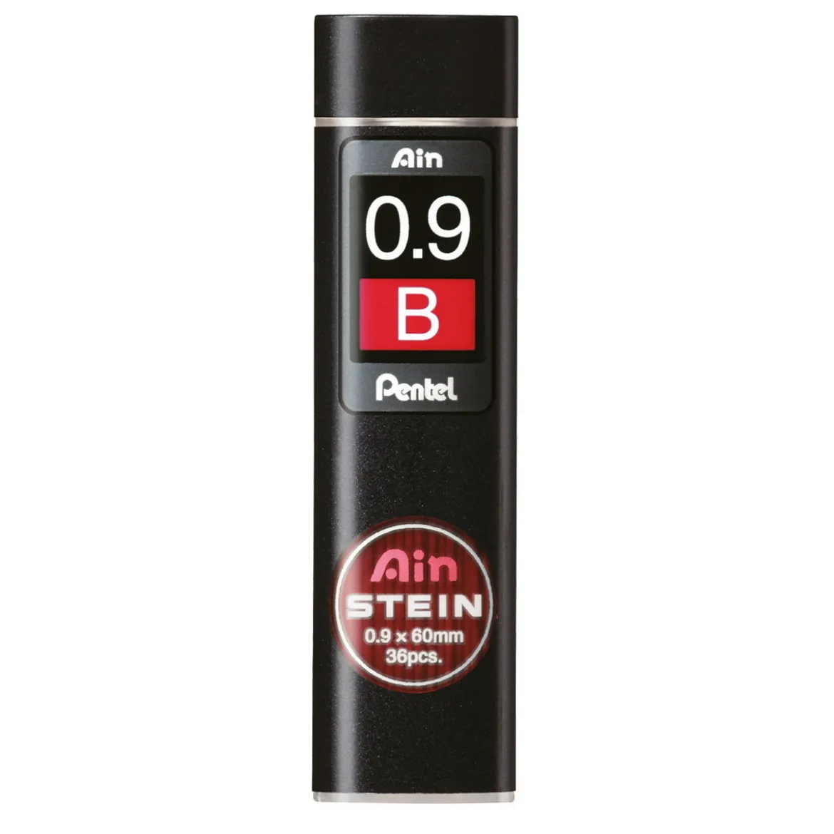 Pentel blyertsstift refill – 0,9 mm B. Innehåller 36 stift.