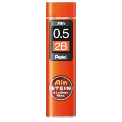Pentel blyertsstift refill – 0,5 mm 2B. Innehåller 40 stift.