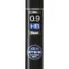 Pentel blyertsstift refill – 0,9 mm HB. Innehåller 36 stift.
