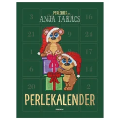 Perlekalender by Anja Takacs – 24 vackra pärlprojekt med julstämning. Dansk text.