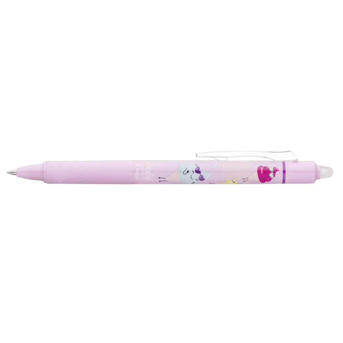 Pilot Frixion Clicker Pool Party 0,7 mm – rosa pennkropp med svart bläck