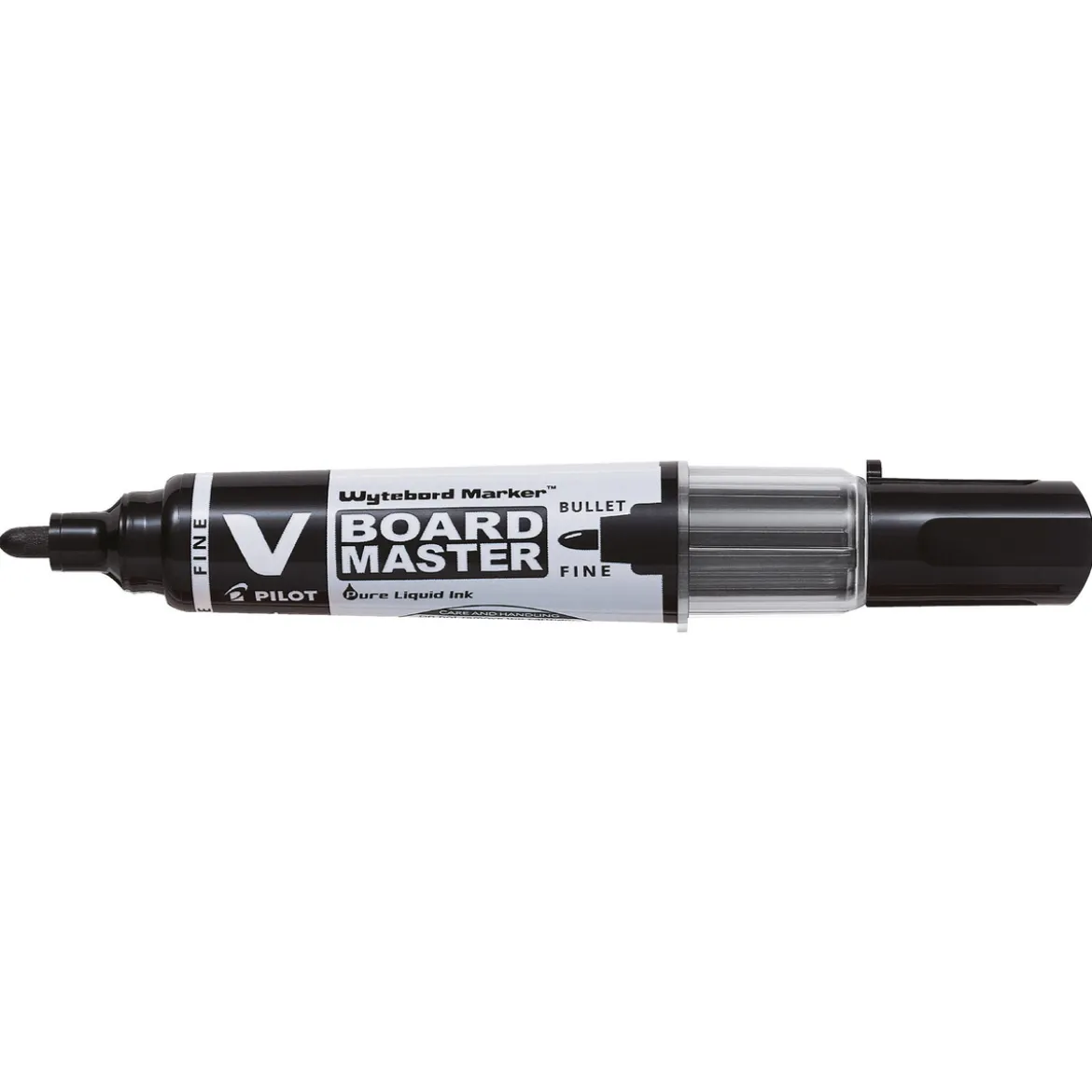 Pilot V-Board Master svart – whiteboardpenna med rund spets