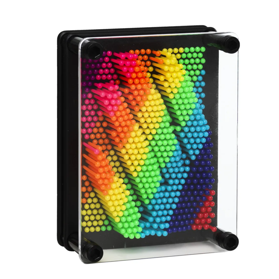 Pin Art relief rainbow, gör 3D-avtryck av allt möjligt! 9,5×12 cm