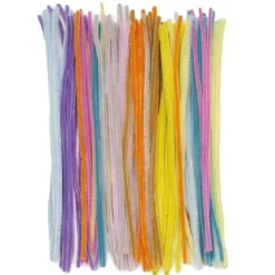 Piprensare pastellmix, 30 cm långa, Ø6 mm, 100 st.