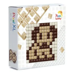 Pixelhobby XL Startset – Hund / hundansikte, 60×60 mm pixelplatta + 3×60 pixlar