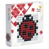 Pixelhobby XL Startset – Nyckelpiga / pingvin, 60×60 mm pixelplatta + 3×60 pixlar