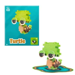 Plus-Plus Pets Turtle, kit med 29 bitar som blir till sköldpadda!