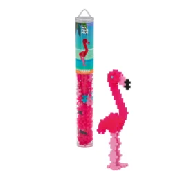 Plus-Plus Tube Flamingo, tub med 100 bitar som blir en fin flamingo!