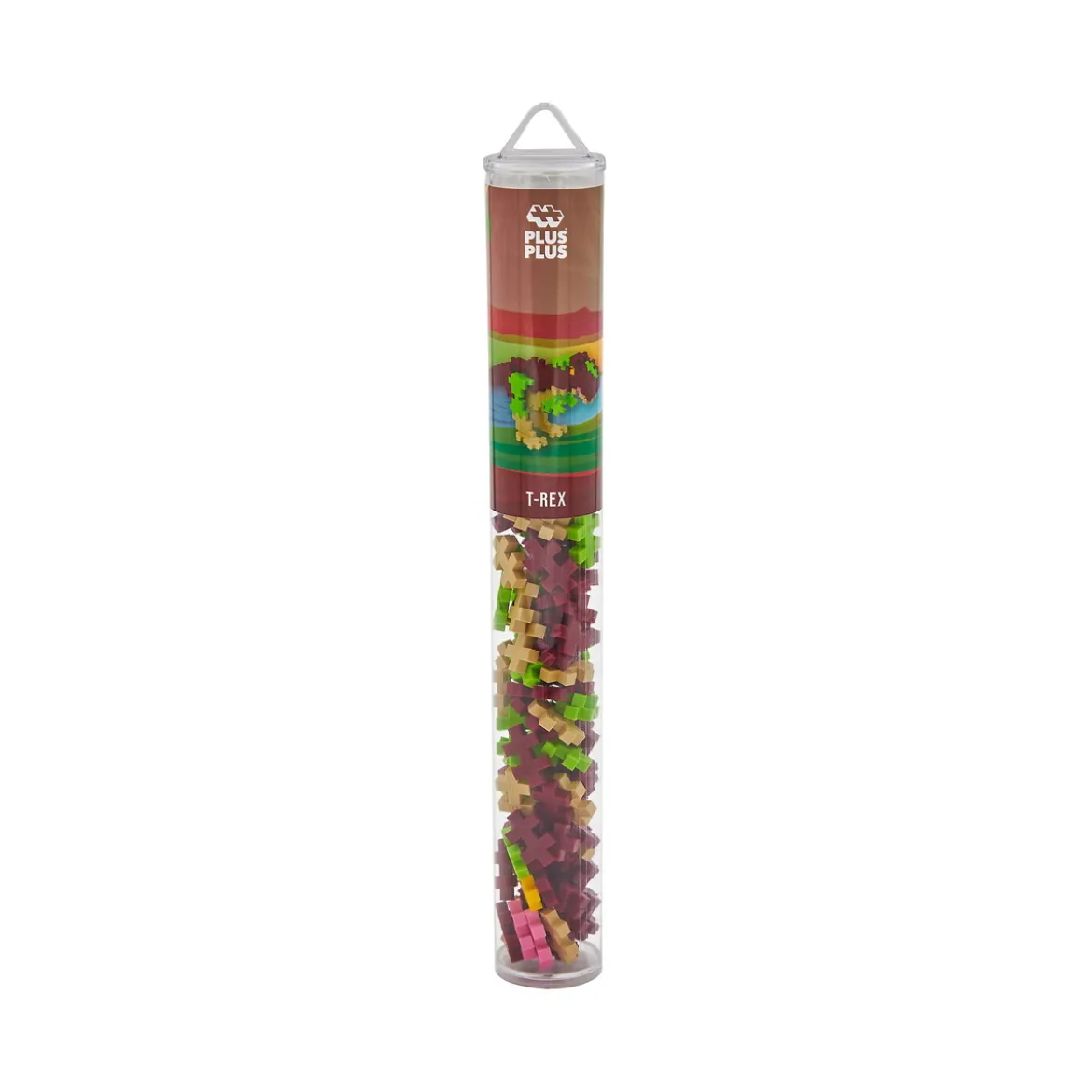 Plus-Plus Tube T-Rex, tub med 100 bitar som blir en dinosaurie!