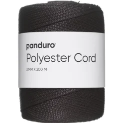 Polyestersnöre 200 meter, Ø3 mm, mörkbrun