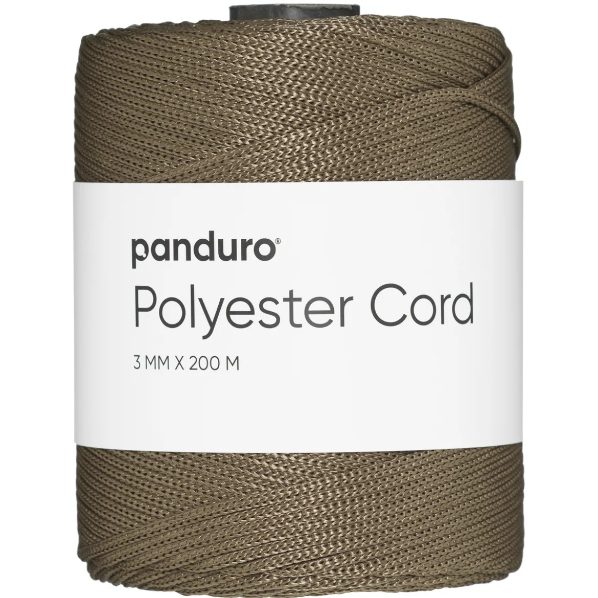 Polyestersnöre 200 meter, Ø3 mm, taupe