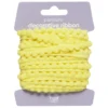 Pompom-band dekorband gul, 4 m långt och 10 mm brett