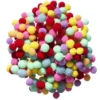 Pom Pom mix pastellfärger mini, Ø5–7 mm, 400 st.