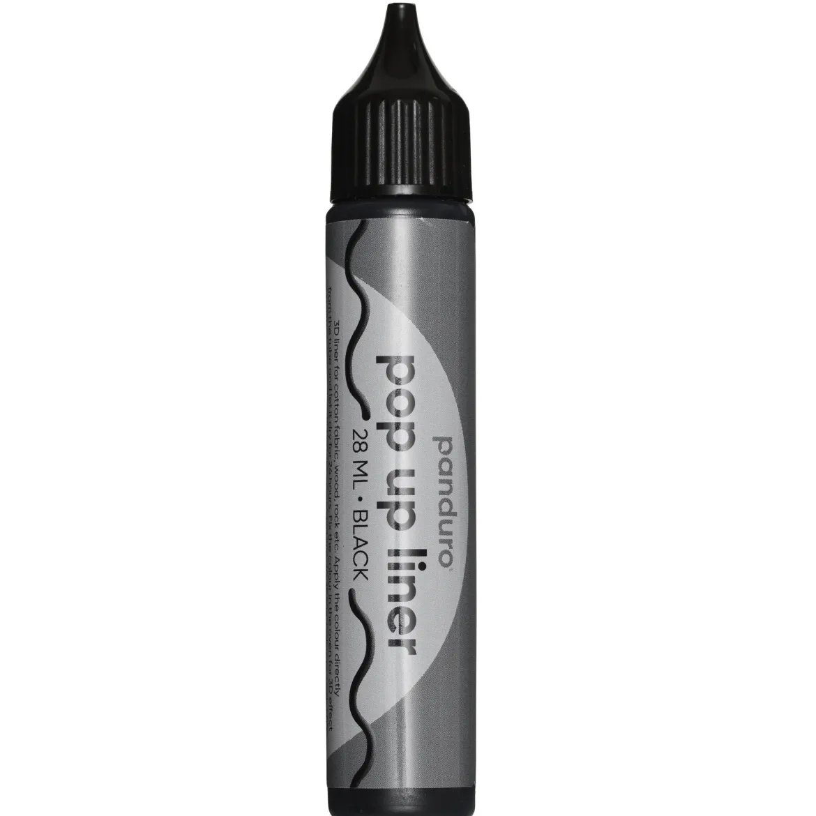 Pop Up Liner 28 ml svart – skriv & rita med fixerbar gummimassa