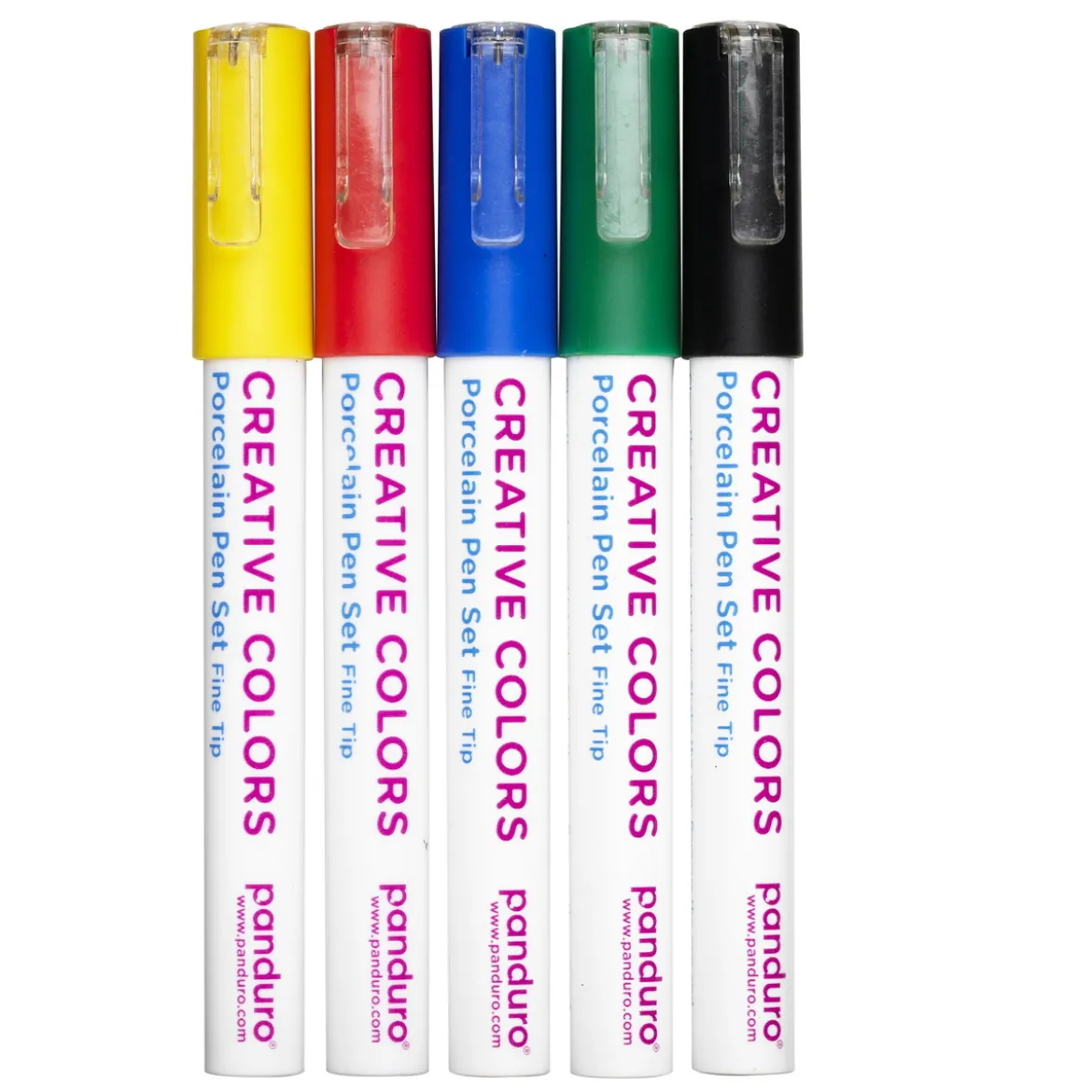 Porslinspennor 5-pack Basfärg