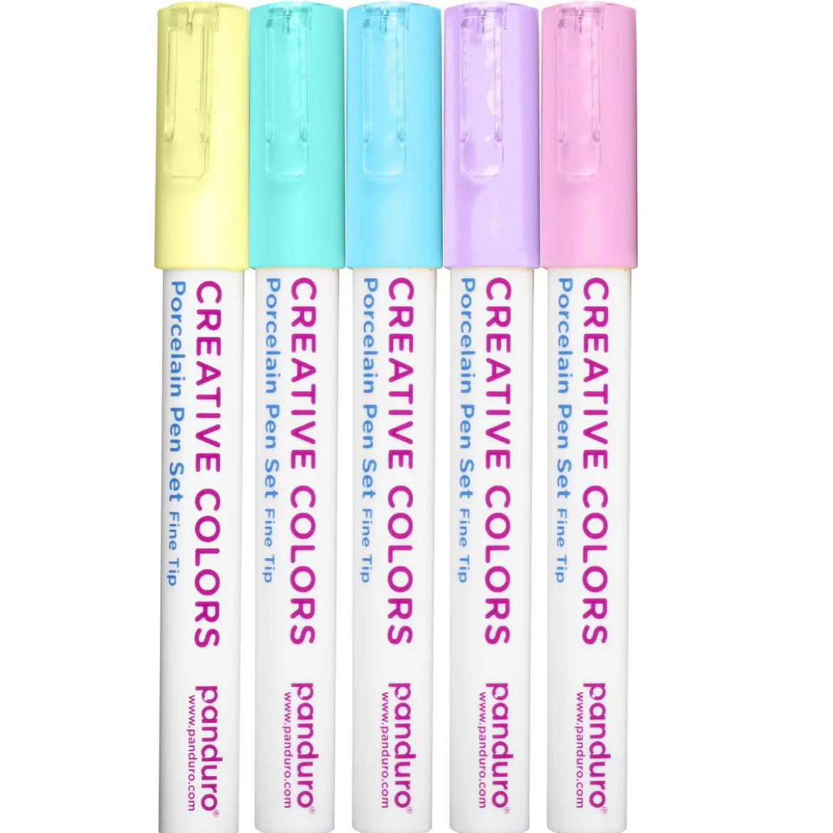 Porslinspennor 5-pack Pastel