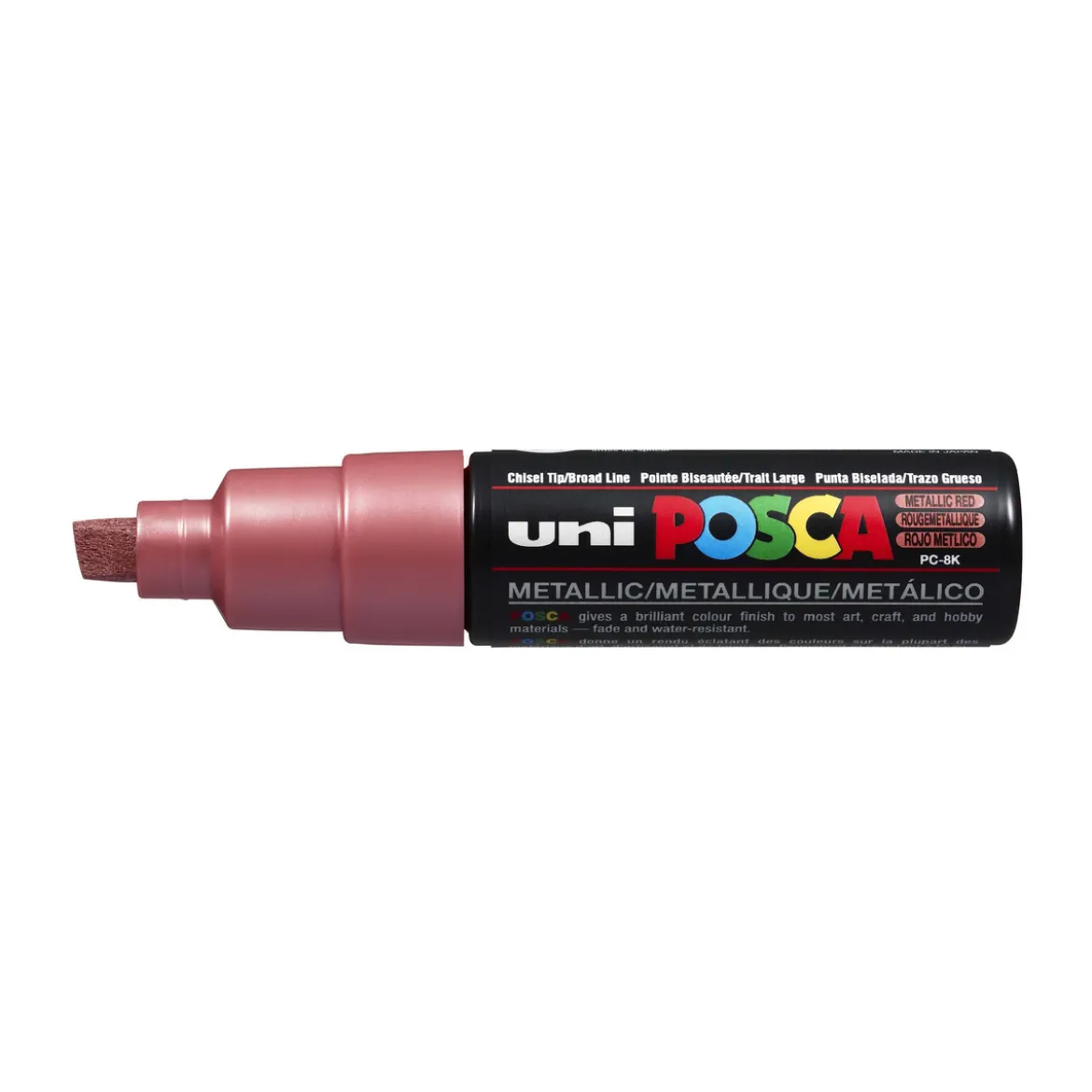 Posca PC-8K Metallic Red 860 (8 mm broad tip / chisel)