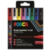 Posca PC-3M Basic colours 8-pack (0,9-1,3 mm)