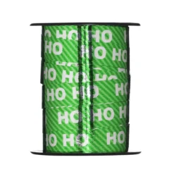Presentband 10 meter på rulle, 1 cm bred – ho ho ho-text