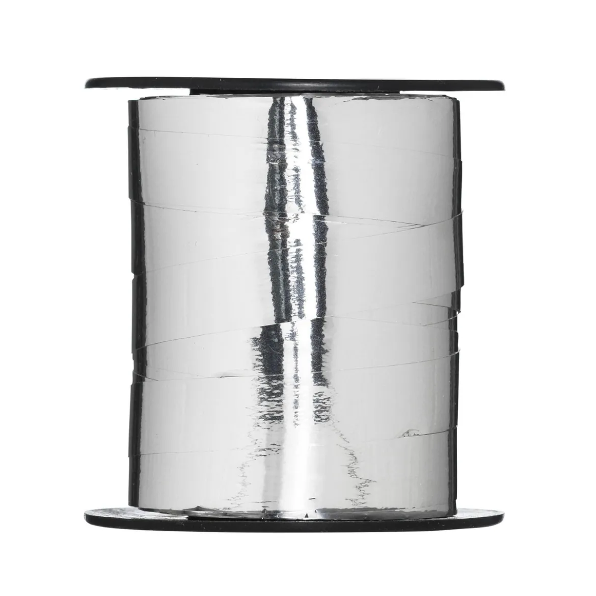 Presentband 25 meter på rulle, 1 cm brett – silver metallic
