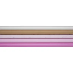 Presentpapper 5-pack rosa mix med bröst & kraftpapper – 5×2m, 57 cm bredd