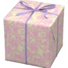 Presentpapper på rulle 10 m × 57 cm – bubblegum swirly haze