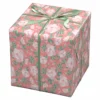 Presentpapper på rulle 10 m × 57 cm – rosa blomsterhav