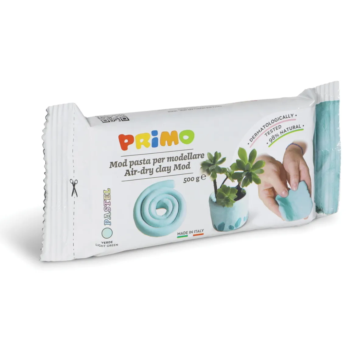Primo lufttorkande lera, ljusgrön 500 g
