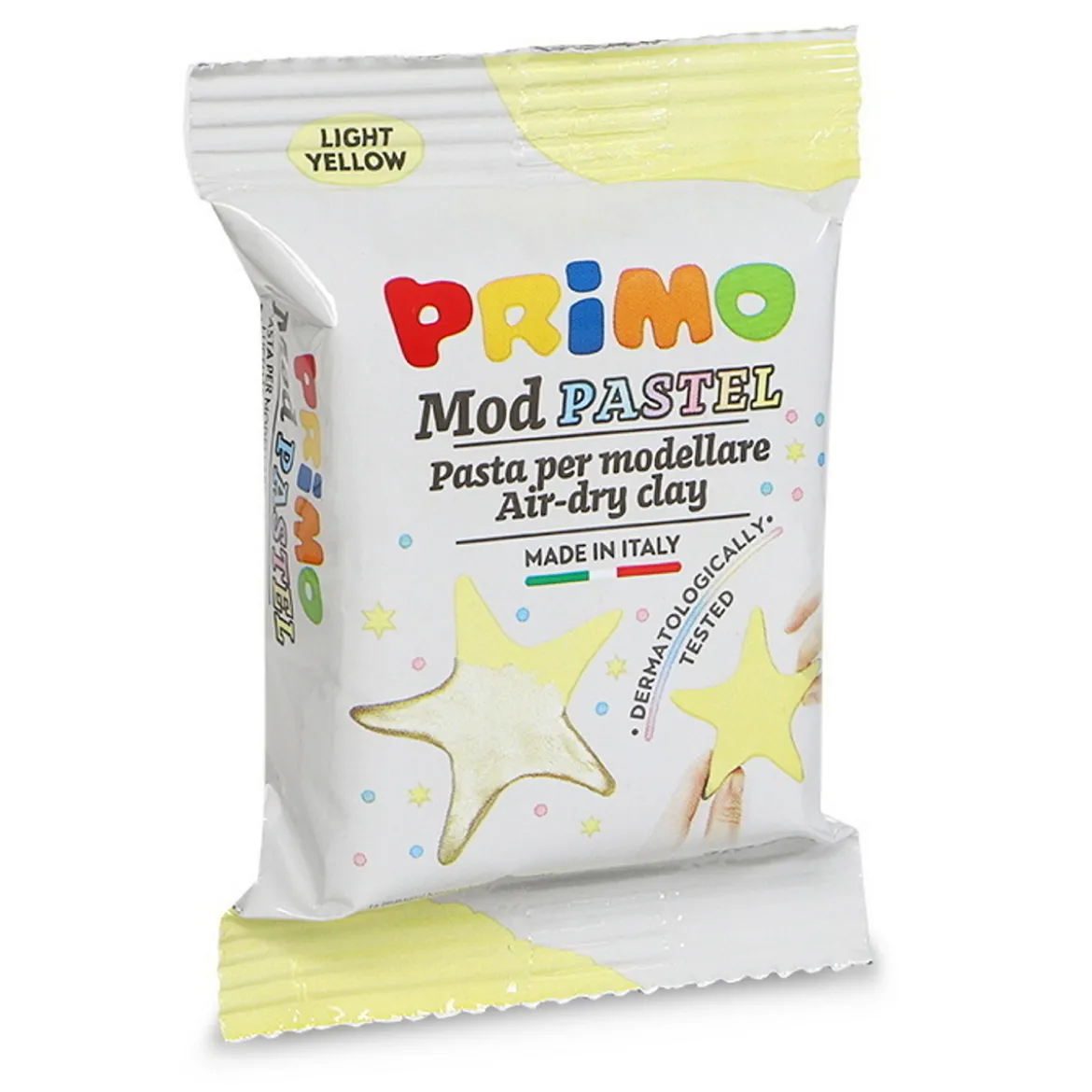 Primo lufttorkande lera, pastellgul 250 g