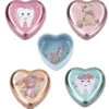 Princess Mimi mjölktandsask, liten hjärtformad ask för småsaker, 4,8×4,9 cm. Pris per styck, säljs assorterat online