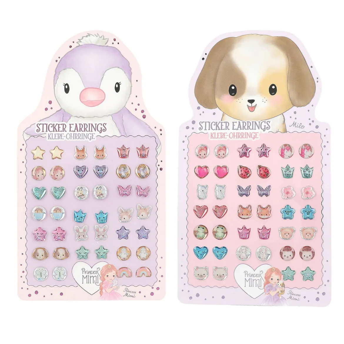Princess Mimi självhäftande örhängen (2×20), pris per ark, säljs assorterat online