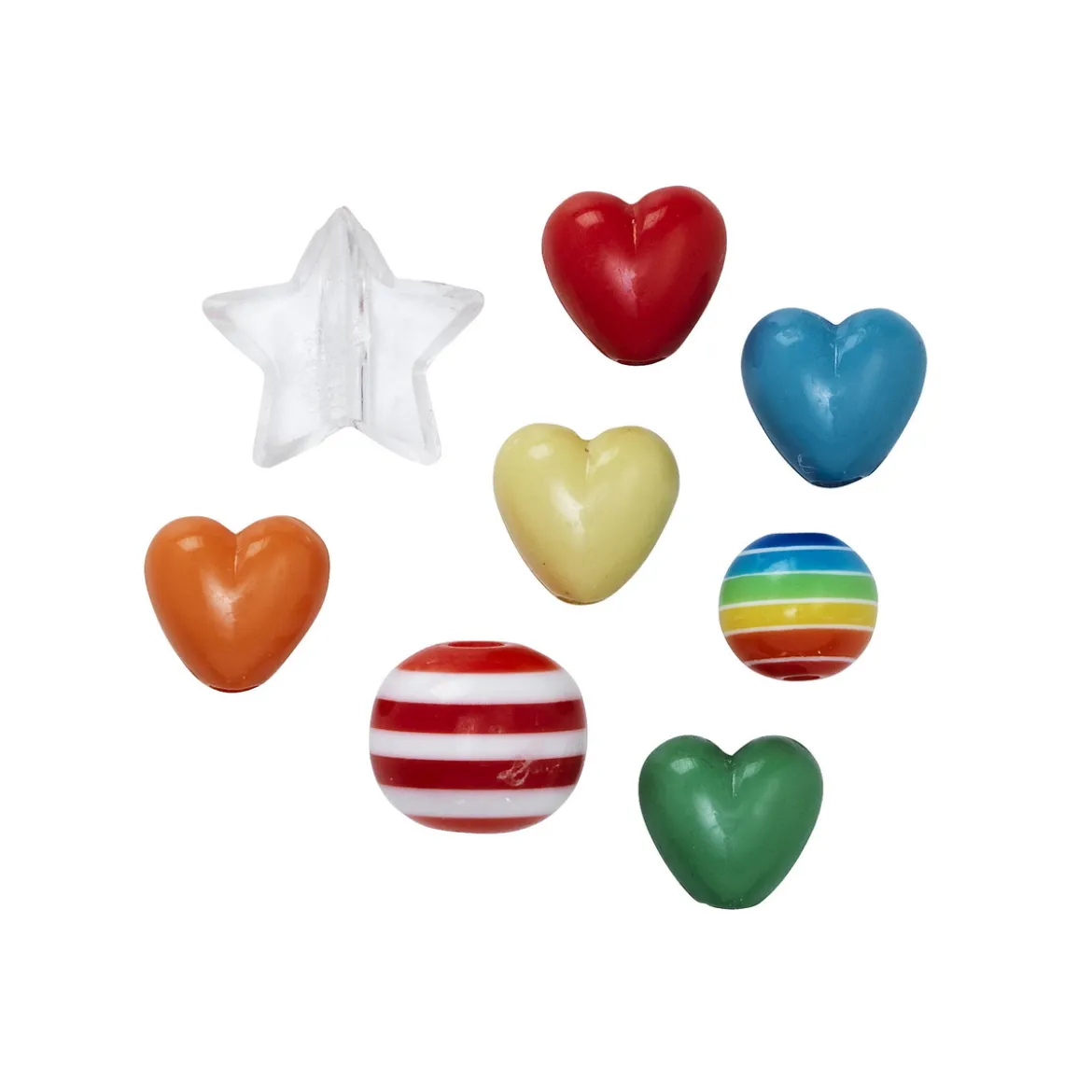 Pärlmix multicolor 124 st