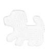 Pärlplatta Midi hund, 10×8,5 cm – för våra rörpärlor som är Ø5 mm