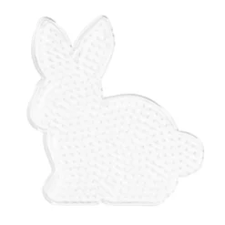 Pärlplatta Midi kanin, 11,5×12,5 cm – för våra rörpärlor som är Ø5 mm