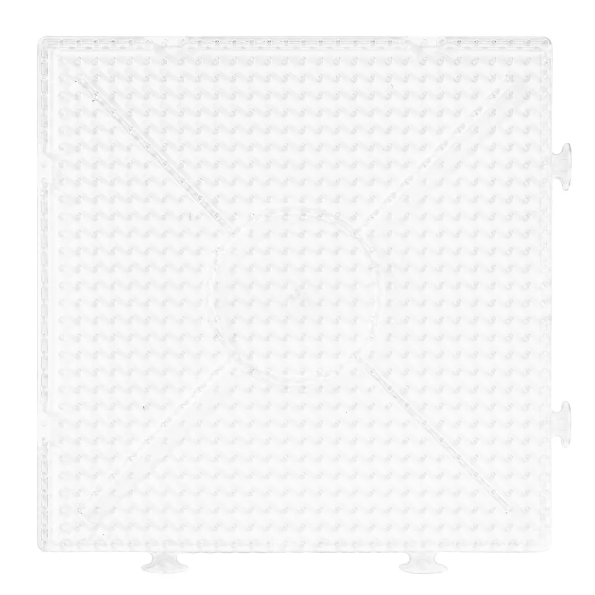 Pärlplatta Midi kvadrat, byggbar, 15×15 cm – för våra rörpärlor som är Ø5 mm