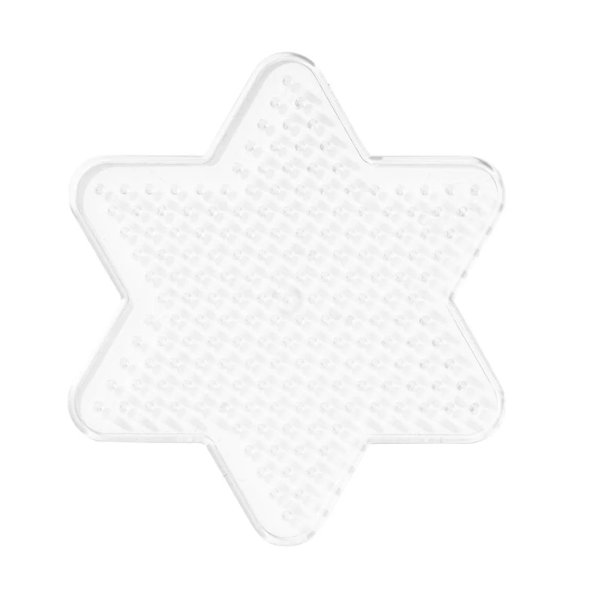 Pärlplatta Midi liten stjärna, 9,6×8,7 cm – för våra rörpärlor som är Ø5 mm