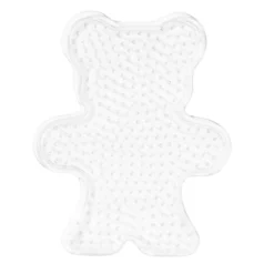 Pärlplatta Midi nalle, 10×12,5 cm – för våra rörpärlor som är Ø5 mm