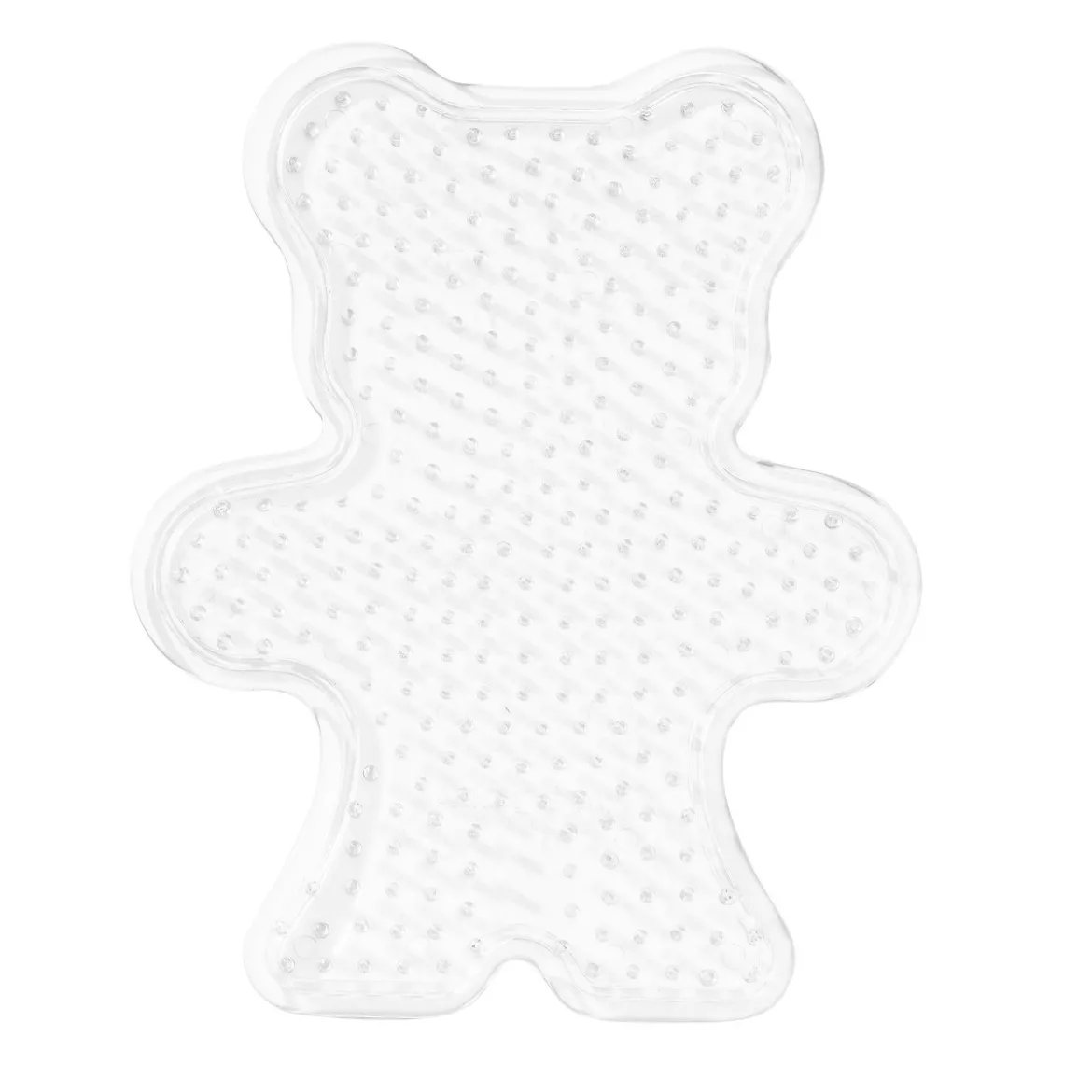 Pärlplatta Midi nalle, 10×12,5 cm – för våra rörpärlor som är Ø5 mm