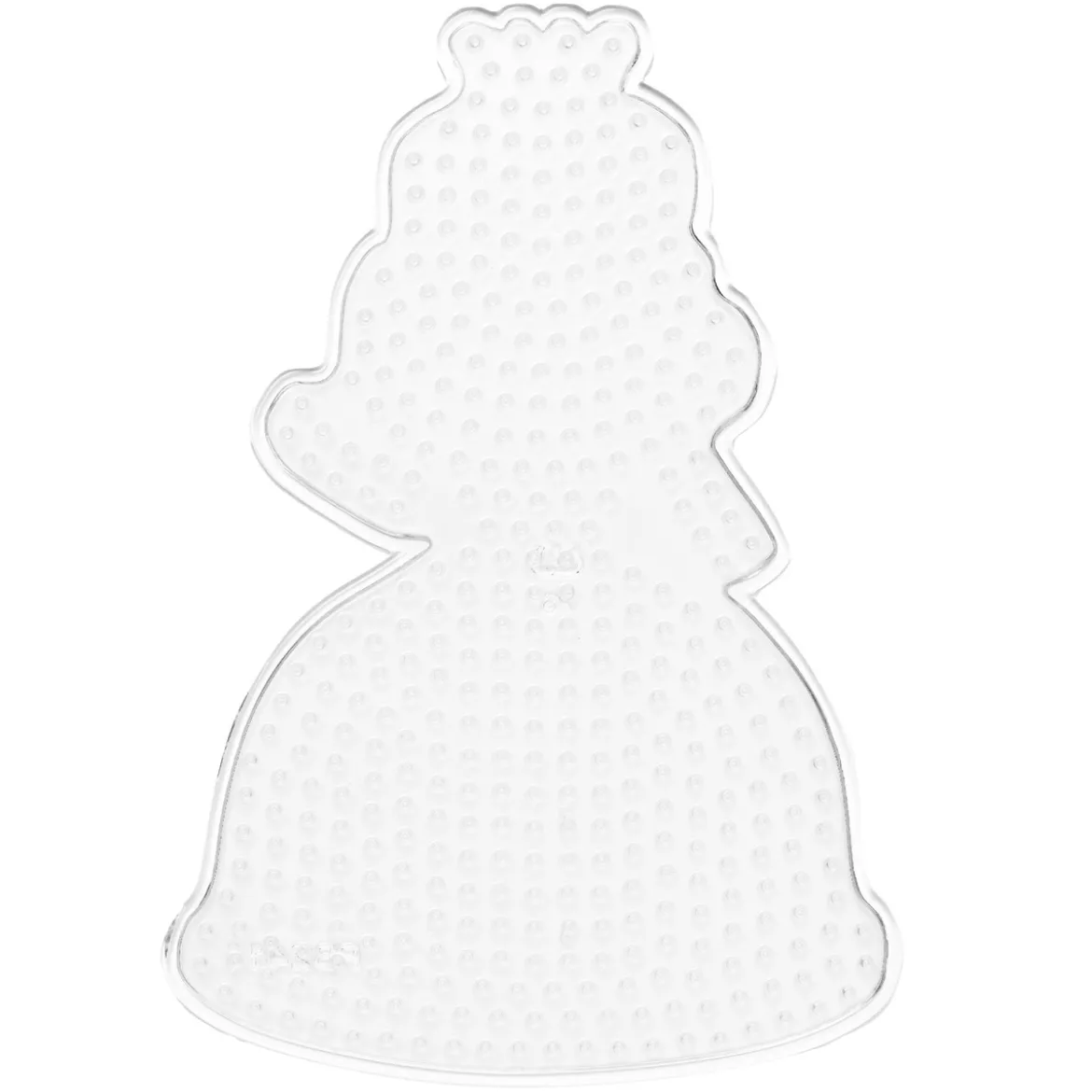 Pärlplatta Midi stor prinsessa, 10,5×15,5 cm – för våra rörpärlor som är Ø5 mm