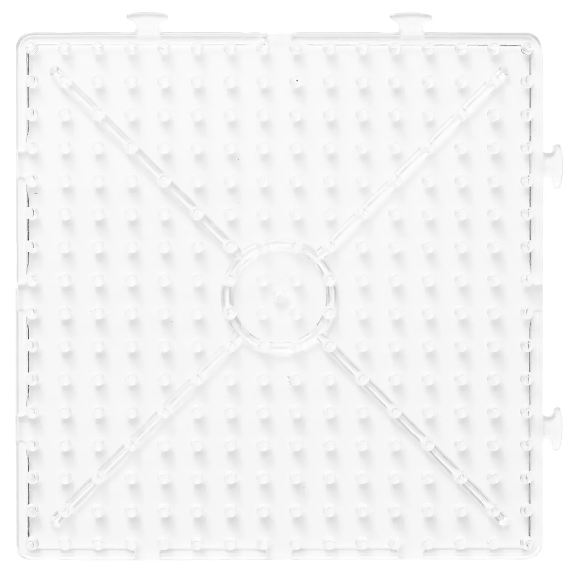 Pärlplatta XL fyrkant, 16×16 cm – för våra XL-rörpärlor som är Ø9 mm